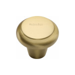 M Marcus Heritage Brass Edge Design Wardrobe Knob 38mm 